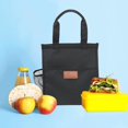 thumbnail image 3 of Bolsa de almuerzo, fiambrera grande portátil para adultos/estudiantes, bolsa térmica aislada, bolsa térmica a prueba soporte para , negro DYNWAVEMX Bolsa de almuerzo, 3 of 8