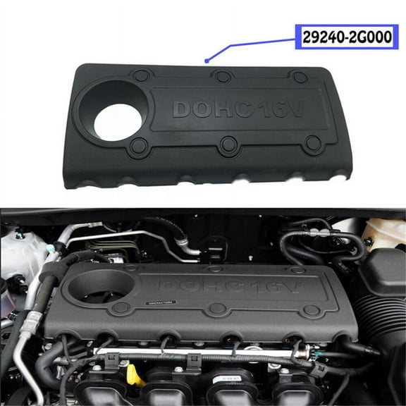 1 Set Black Engine Cover 292402G000 For Various Hyundai Kia 2.0L 2.4L 2009-2013