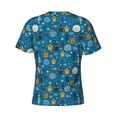 thumbnail image 6 of Vsdgher Cute Colorful Owls And Trees Print Men's Dry Fit Mesh Athletic Shirts Moisture Wicking Tennis T-Shirt Tops, 6 of 9