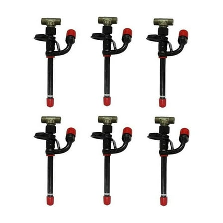 RAParts Set of 6 Fuel Injector Nozzles Fits John Deere 300D 310C 310D 315C 315D 344E 344