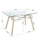 thumbnail image 4 of Mesa de Comedor FurnitureR Rectangular de Cristal para 4-6 Personas, 4 of 7