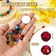 thumbnail image 2 of Uxcell Cuentas de Cristal Redondas de 8 mm, 100 Pcs Cuentas Facetadas de Vidrio para Hacer Joyas, Rojo, 2 of 6