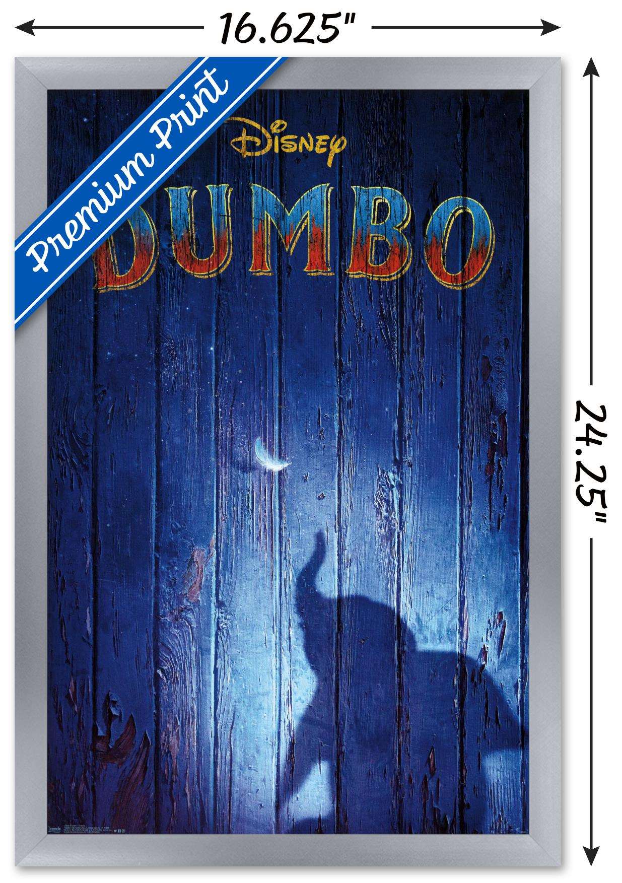 Disney Dumbo - Teaser Wall Poster, 14.725" x 22.375", Framed