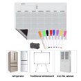thumbnail image 5 of Magnetic Dry Erase Refrigerator Calendar | Whiteboard Monthly Weekly Planner for Fridge | 16.5x12in | Reusable PET Surface | Wall Mount | With 8 Colored Markers & Eraser | Family Kitchen Organizer, 5 of 7