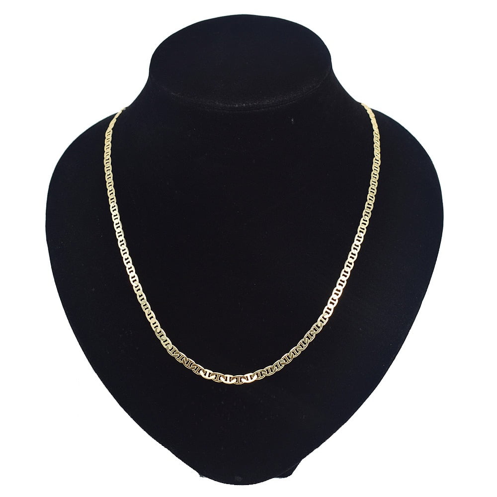 Women's Girls 18k Layered Real Gold Plated Gucci Chain 24'×4mm