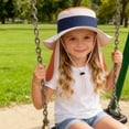 thumbnail image 4 of IVEYRTF Kids Sun Hat with Neck Flap Color Block Breathable Mesh UV Protection Adjustable for Boys Girls 2-8 Years Outdoor Bucket Hat, 4 of 9