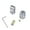 Silver, variant on YongCo USB 5Pin Shell Case Data Cable Wire Plug Metal for Shell DIY Accessories Housing Charging Cable Repair Accessories