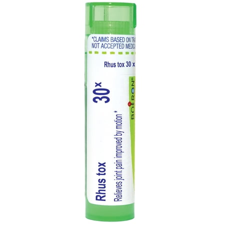 Boiron Rhus Tox 30X, Homeopathic Medicine for Joint Pain Improved By Motion, 80 Pellets