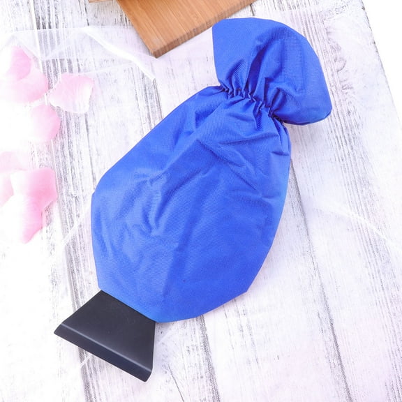 LULULION Blue Ice Scraper Gloves for Efficient Snow Removal and Warmth While Shoveling