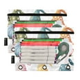 thumbnail image 2 of Colorful Hat Dwarf 2 Pack Pencil Pouch for 3 Ring Binder Smooth Zipper Folders with Pockets Clear Window Pencil Case, 2 of 6