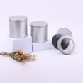 thumbnail image 6 of WASHWEPE Satin Finish Tinplate Small Metal Container for Coffee Bean 3Pcs 3.54X3.54X3.54in, 6 of 8