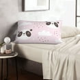 thumbnail image 6 of Zufioo Cute Panda Print Double-sided Plush Pillow Cover,Decorative Pillow Protector without Pillow Core, Suitable for Sofa, Bedroom, Car-20"x30", 6 of 6