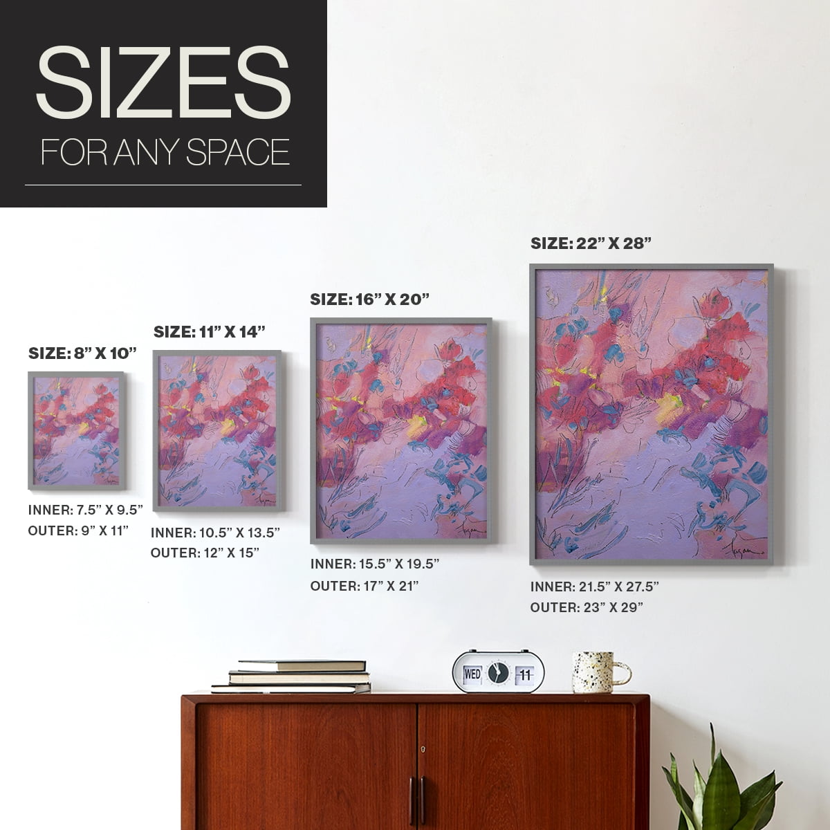 Wish You Well Framed Print - Solid Wood in Single Picture Frame Solid Wood 2 Framed Print
