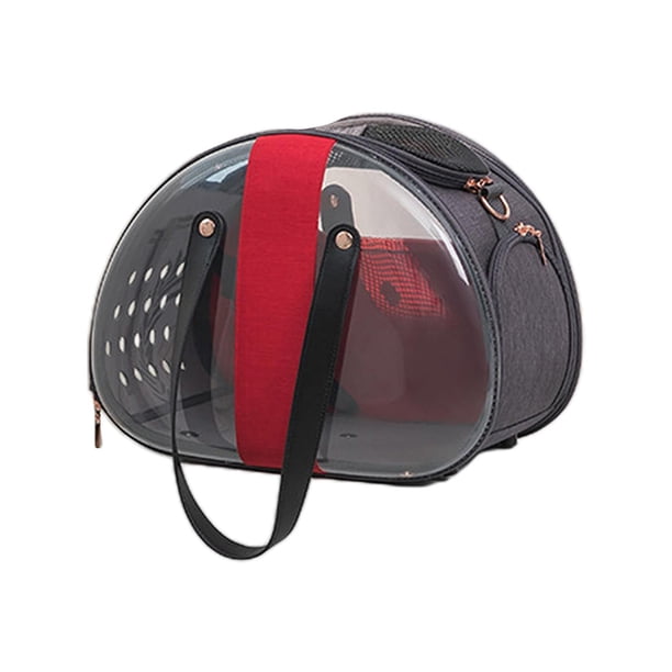 de gato transpirable, pequeño, mediano, perros, , conejo, mascota, conejillo de , de burbujas, es de turismo al - negro y rojo Yinane Carrier de viaje de mascotas