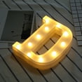 thumbnail image 2 of QTOCIO Home Decor, Alphabet LED Letter Lights Light Up White Plastic Letters Standing Hanging A-M &, 2 of 2