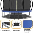 thumbnail image 6 of 14FT Trampoline with Basketball Hoop, Recreational Trampoline with Safety Enclosure Net and Ladder, Outdoor Round Trampoline for Kids and Adults, Blue, 6 of 9