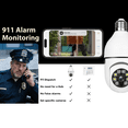 thumbnail image 4 of HAWKRAY 2K Wireless Security Bulb Camera, 355° Pan/Tilt Smart Surveillance with Full-Color Night Vision, 5G/2.4GWiFi Two-Way Audio, Motion Detection Alarm, Cloud Storage, Easy Installation, 4 of 9
