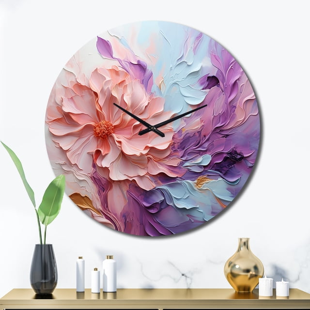 Designart "Rêve Tourbillonnant" Spirales Abstraites Horloge Murale Surdimensionnée