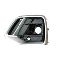 thumbnail image 1 of Car Silver+black Front Left Bumper Fog Light Cover Bezel Grille With Hole For Q5 2021 2022, 1 of 5
