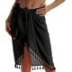 thumbnail image 1 of Traje de baño negro para mujer, pareos y pareos para la playa, faldas para vestir en la playa, perfectas para piscinas de playa, 1 of 5