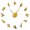Gold,27inch, variant on Biker Motocross Mirror Surface 3D DIY Wall Clock X-Sports Bike Motorbike Stunt Racing Motocross Designer Wall Art Decor Clock(Silver,27inch)