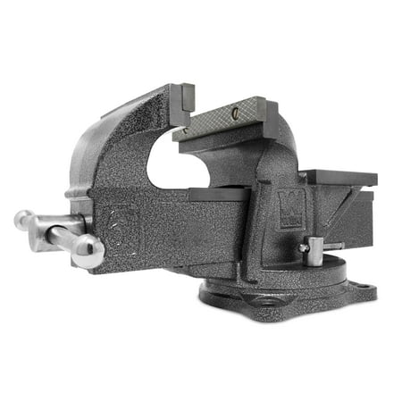 WEN 6-Inch Heavy Duty Cast Iron Bench Vise with Swivel Base