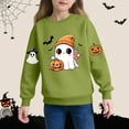 thumbnail image 5 of cocolona Girls Halloween Sweatshirts Crewneck Long Sleeve Cute Graphic Shirts Fall Winter Casual Pullover Tops 2-6 Years, 5 of 6