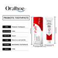 thumbnail image 2 of Oralhoe-pasta de dientes probiótica brillante, pasta de dientes de menta, limpieza del aliento fresco, cuidado de los dientes blancos, cuidado bucal, 120g,1 piezas, 2 of 11