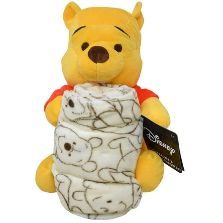 Disney Winnie the Pooh Plush & Fleece Throw Set