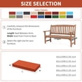thumbnail image 2 of Snubbull Outdoor Bench Cushion 36 X 18 X 3.5 Inch Waterproof Patio Furniture Cushions, Non-Slip Bench Pad Cushion for Backyard Garden Swing Porch Sofa, Orange, 2 of 7