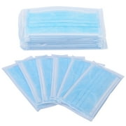 Mask Disposable Face Masks with Elastic Ear Loop Breathable and Comfortable 50 Pack Great for Dust, Germ and Virus Protection and Personal Health - USA FDA