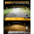 thumbnail image 2 of Faros antiniebla Auxbeam 9006 HB4 10000LM 6500K blancos, 2 of 8