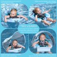 thumbnail image 4 of Baby Floats for Pool with Canopy Removable Sun Protection Canopy Mambobaby Float Non Inflatable Upgrade Add Tail Avoid Flip Waterproof Skin-Friendly, 4 of 7