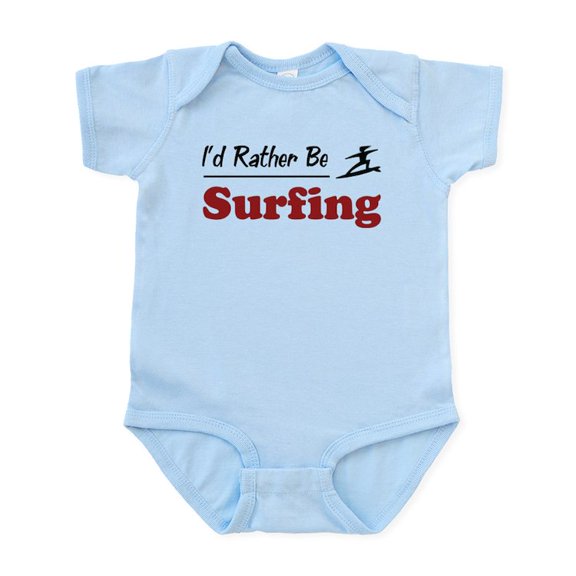 CafePress - Rather Be Surfing Infant Bodysuit - Baby Light Bodysuit, Size Newborn - 24 Months