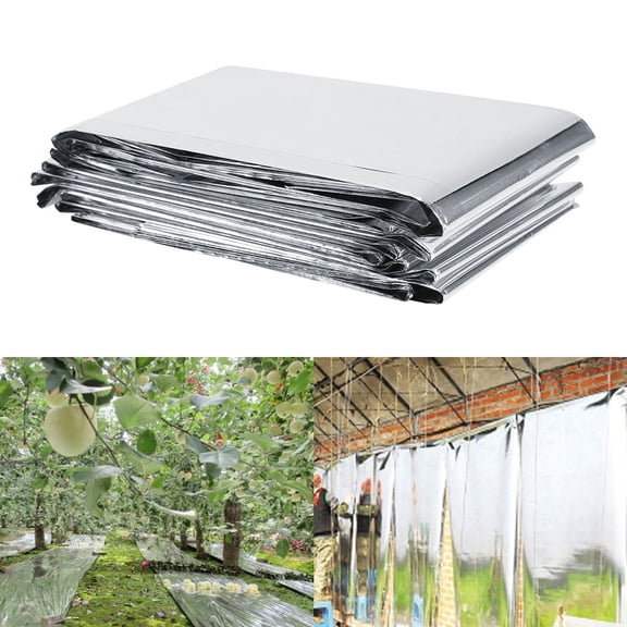 Higoodz Reflective Film,1Pc 210 x 120cm Silver Plant Reflective Film Garden Greenhouse Grow Light Accessories New, Plant Reflective Film
