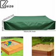 thumbnail image 2 of Cubierta cuadrada para caja de arena, cubierta para caja de arena con cordón, tela Oxford, cubierta para caja de arena de tafetán, lona impermeable y a prueba de polvo, verde, 150 x 150 cm -, 2 of 5