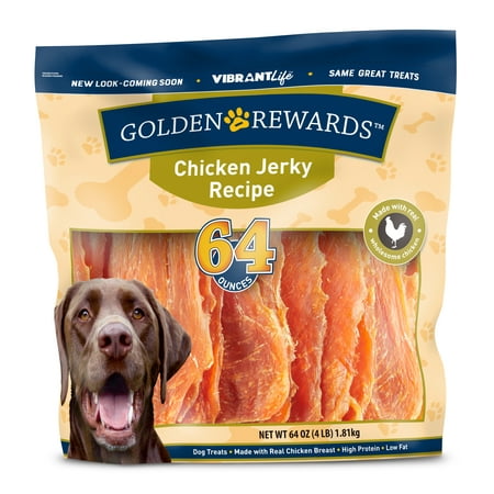 Golden Rewards Jerky Recipe Dog Treats, Chicken, 64 (Best Dog Treats For Dogs)