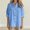 Light Blue, variant on Njagoc3 Linen Button down Shirt Women Summer Fall Fashion Long Sleeve Cotton Gauze Tops Dressy Casual Work Blouse