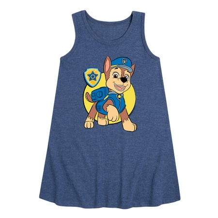 

Paw Patrol - Chase Sketch - Toddler & Youth Girls A-line Dress