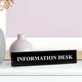 thumbnail image 2 of Information Desk 2" x 8" Black Acrylic - Office Desk Accessories D?cor, 2 of 2