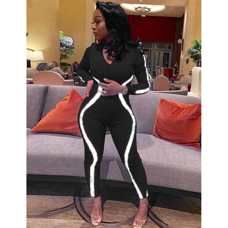 ZIYIXIN Women's Colorblock Jumpsuit 