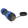 thumbnail image 2 of Waterproof Connector Back Nut IP68 Aviation Power Socket 380V 10A for Cable Wire SP28, 2 of 7