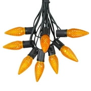25 Foot C9 LED Christmas Light Set, Hanging String Lights, Black Wire - Bild 24 von 51