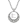 thumbnail image 1 of Quote People Must Live With An Aim Necklaces Pendant Retro Moon Stars Jewelry, 1 of 3