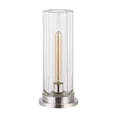 thumbnail image 2 of Safavieh Dellanora Iron Base Lighting in Silver / Clear, 2 of 11