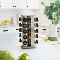 thumbnail image 6 of 20 Jar Spice Rack with Spices Included - Revolving Tower Organizer for Kitchen Spices and Seasonings, Free Spice Refills for 5 Years (Stainless Steel), 6 of 6