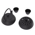 thumbnail image 3 of Cast Iron Tea Kettle, Easy To Use Cast Iron Kettle Keep Freshness Luxurious Appearance With Cups Warmer Strainer Mat For Office, 3 of 8