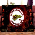 thumbnail image 1 of Manta de Hells Angels Sons of Anarchy Hell Riders, Decke,deka, couverture,viltti,koc, 담, deken,cobertor,frazada, täppe, teppe, 1 of 4