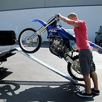 Motorcycle Ramp Dirt Bike Truck Ramp Loading Ramp Bike Ramp with Leveling Plate