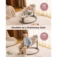 thumbnail image 5 of Momcozy 2-in-1 Electric Baby Swing, Dual-Arm Support System & Parent-Inspired Motions, Convertible to Toddler Seat up to 66 lbs, Adjustable Height, Lightweight, 5 of 8